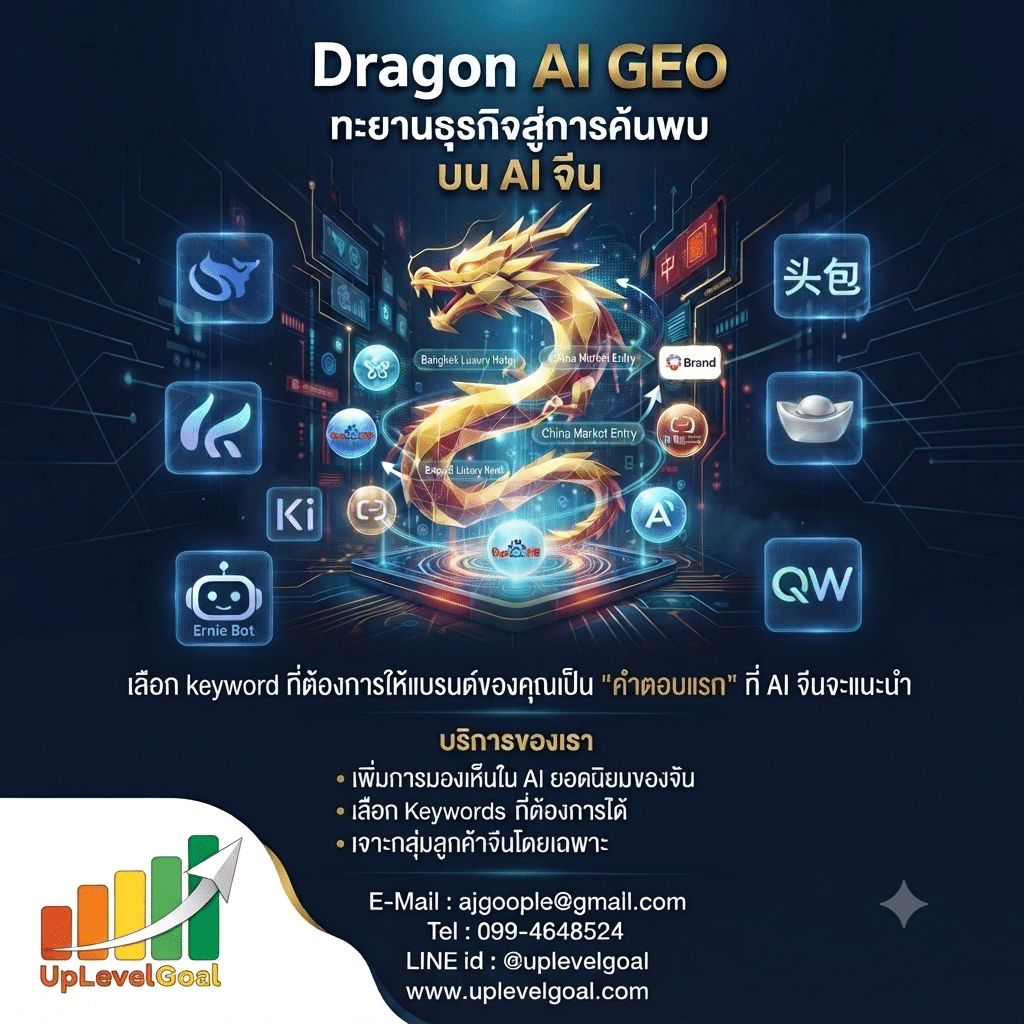 ดราก้อนเอไอจีอีโอ คือ บริการที่จะทำให้สินค้าของคุณเข้าไปเป็นคำตอบใน ai จีน